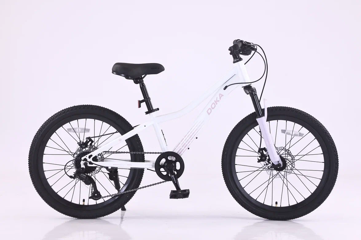 Велосипед Doka Искра 22" (бело-розовый) 2026