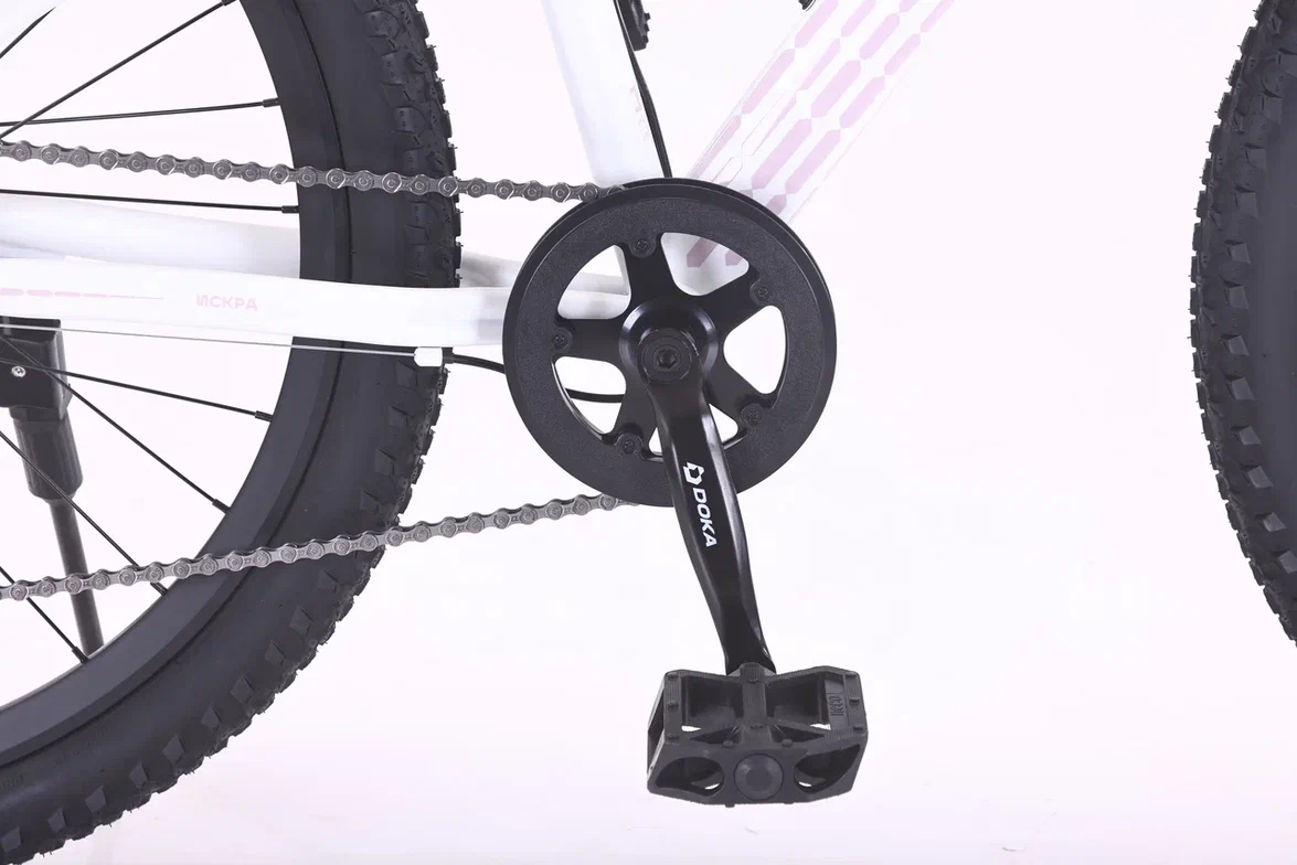 Велосипед Doka Искра 26" (бело- розовый) 2026