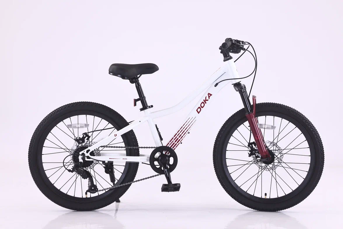 Велосипед Doka Искра 22" (бело-фиолетовый) 2026