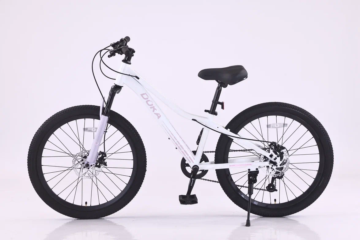 Велосипед Doka Искра 24" (бело-розовый) 2026