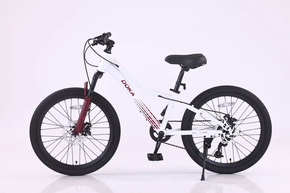 Велосипед Doka Искра 22" (бело-фиолетовый) 2026