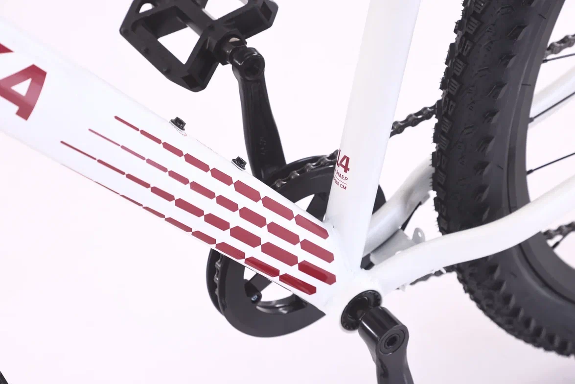 Велосипед Doka Искра 26" (бело- фиолетовый) 2026