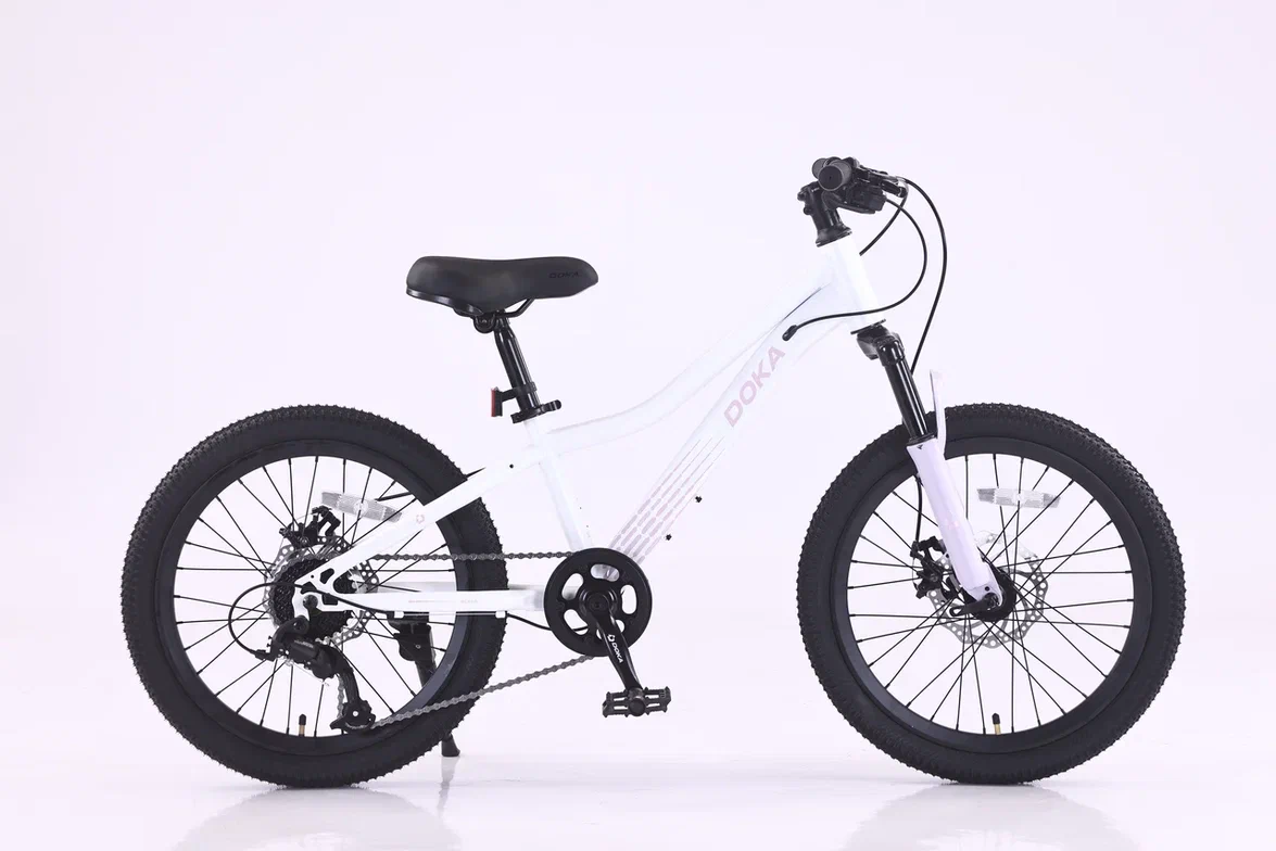 Велосипед Doka Искра 20" (бело-розовый) 2026