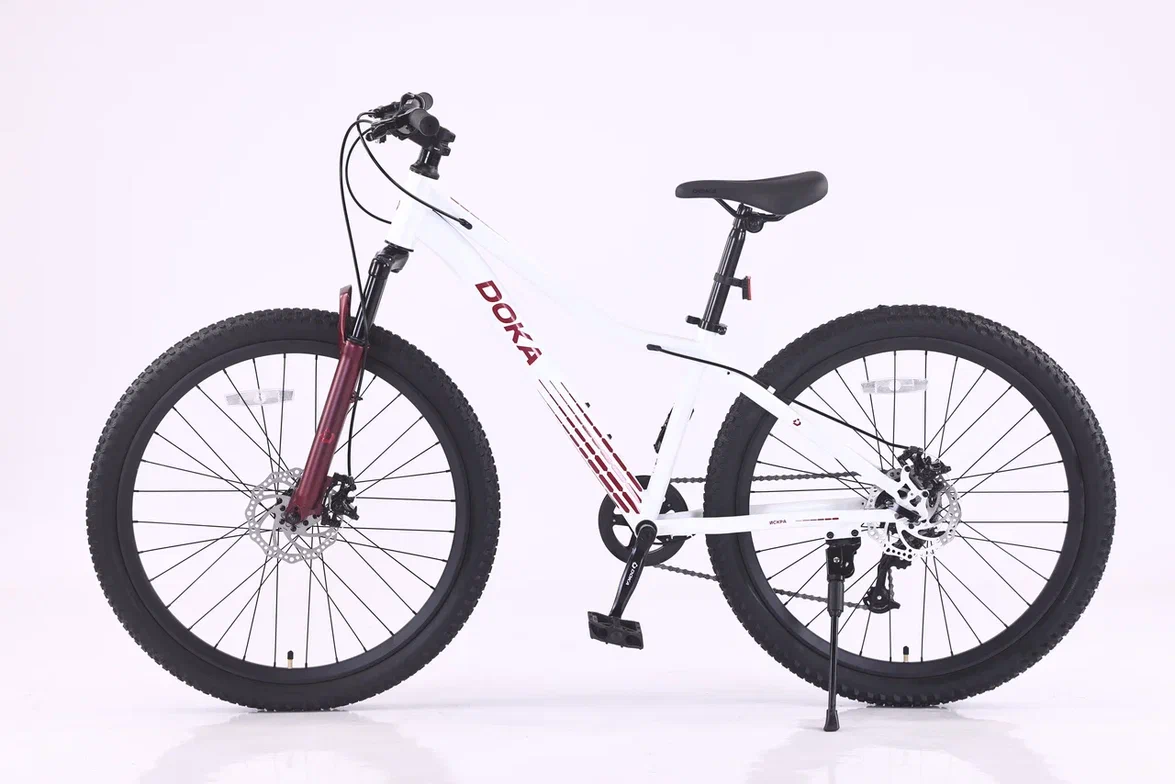 Велосипед Doka Искра 26" (бело- фиолетовый) 2026