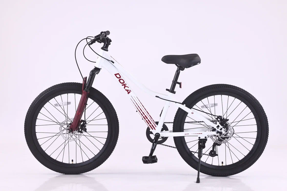 Велосипед Doka Искра 24" (бело-фиолетовый) 2026