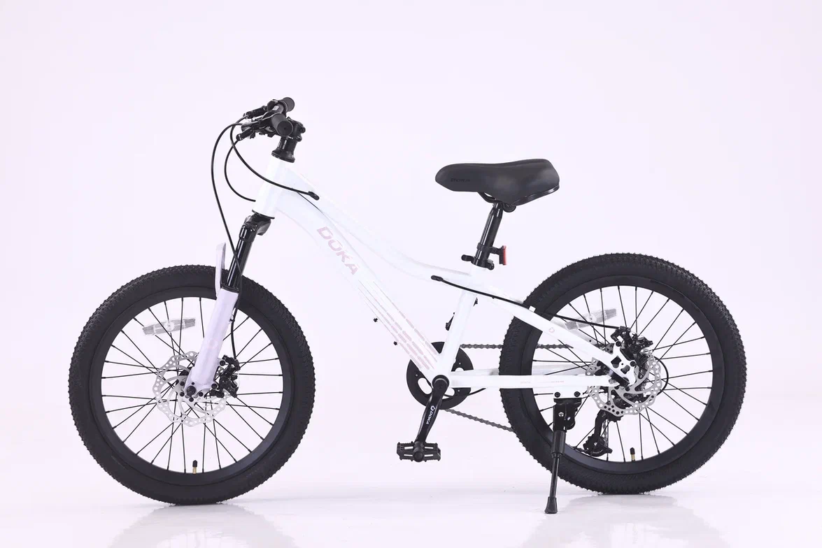 Велосипед Doka Искра 20" (бело-розовый) 2026