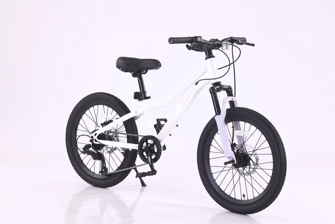 Велосипед Doka Искра 20" (бело-розовый) 2026
