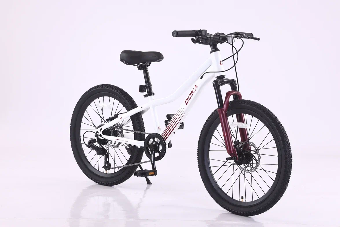 Велосипед Doka Искра 22" (бело-фиолетовый) 2026