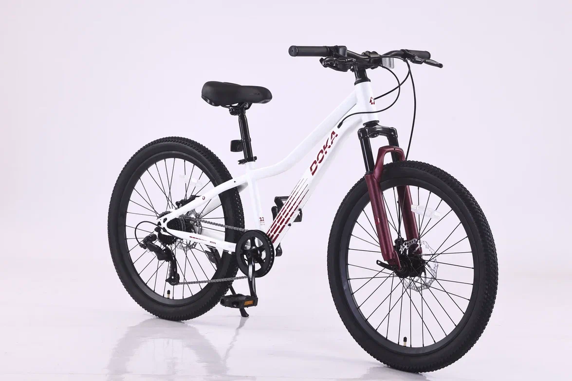 Велосипед Doka Искра 24" (бело-фиолетовый) 2026