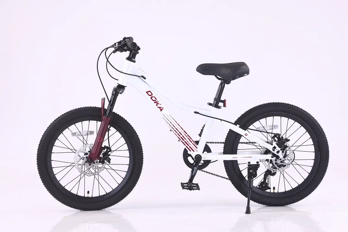 Велосипед Doka Искра 20" (бело-фиолетовый) 2026
